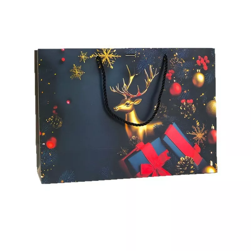 Kerstvakantie papieren cadeauzakje